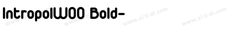 IntropolW00 Bold字体转换